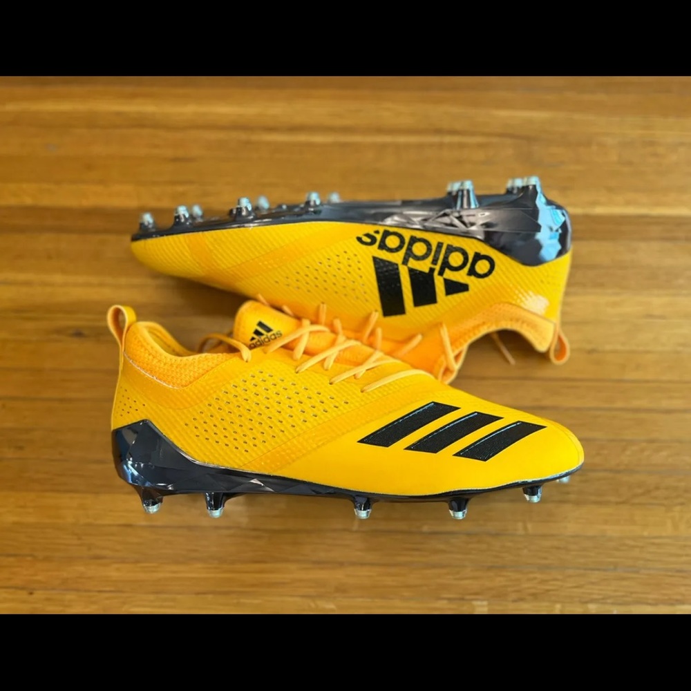 Size 14 Adidas Adizero 5-Star 7.0 Football Cleats NFL Gold/Black STEELERS F36005